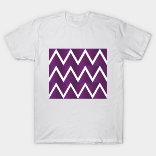 Whole Lotta Triangles - purple - zig zag T-Shirt